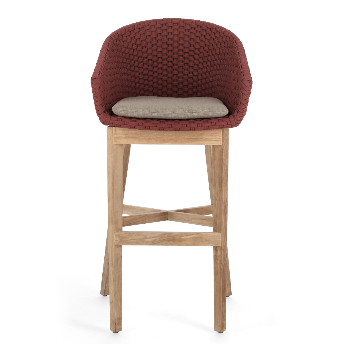 BT ZALUMA  elegant Polyrattan outdoor bar stool